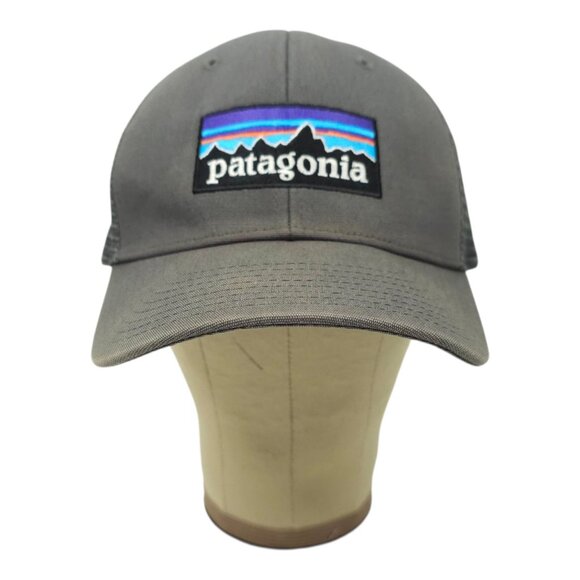 Patagonia Mesh Snapback Cap Trucker Baseball Outdoor Embroidered Patch Logo Hat - Picture 9 of 13